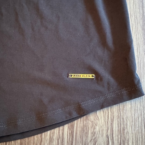 NWT Anne Klein Black Tie-Front Blouse - Picture 6 of 8